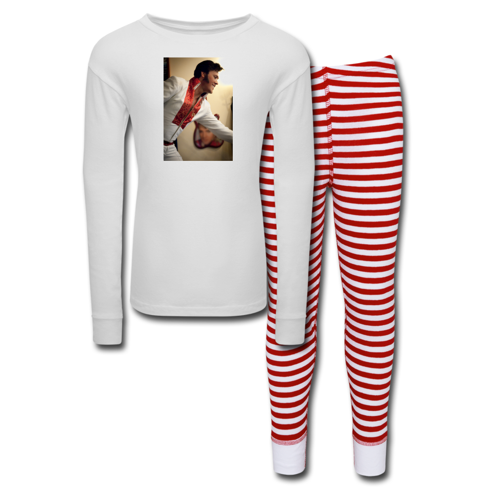 Anthony Shore Kids’ Pajama Set - white/red stripe