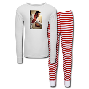 Open image in slideshow, Anthony Shore Kids’ Pajama Set - white/red stripe
